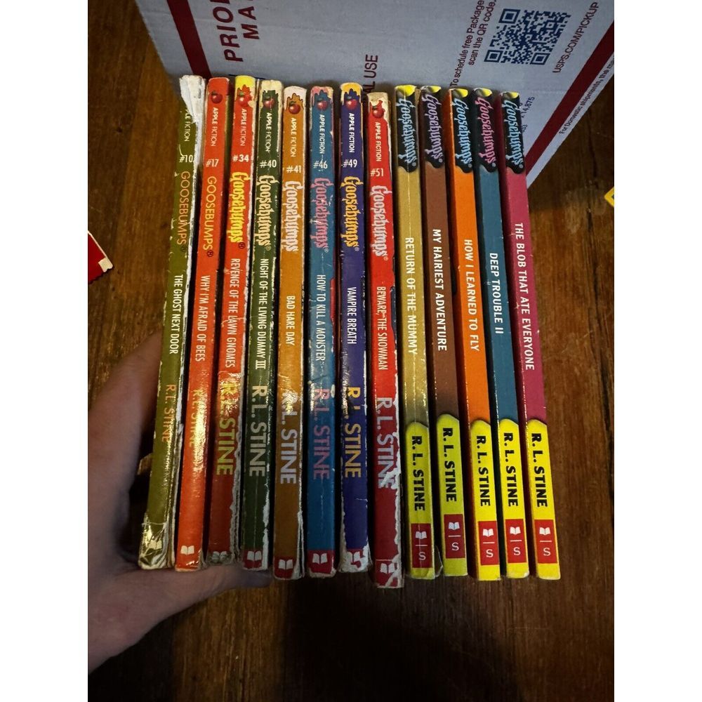 Goosebumps Book Lot of 13 Mixed Lot And Mixed Conditions See Pictures
